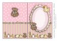 Pink New Baby Pram and Toys Blank Insert