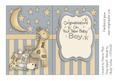 New Baby Boy Stars and Stripes Insert