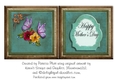 Petunias and Butterflies Happy Mothers Day Insert