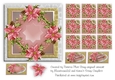 Christmas Pink Poinsettia Square Teabags and Topper 4