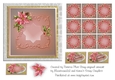 Christmas Pink Poinsettia Ornate Square Teabags and Topper 4