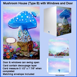 Mushroom House (Type B) with Door and Windows