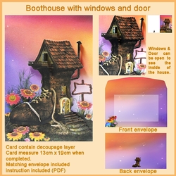Boot House with Windows and Door