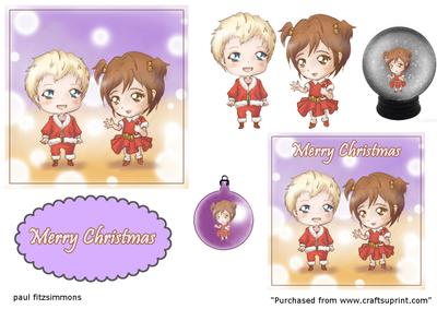 Cute Christmas Kids Toppers