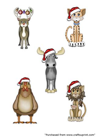 Cute Christmas Animals