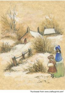 Vintage Snow Scene