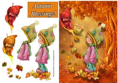 Boy in Autumn Wood