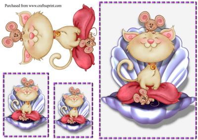 Smile Kitty on Throne with Friends