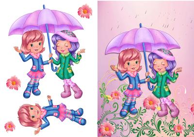 Best of Friend,rainy Day.