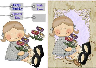 Girl with Flowers