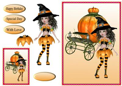 Pumkin Girl and Carrage