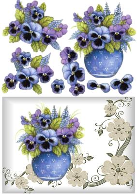 Vase Full of Violets