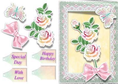 Roses and Butterfly