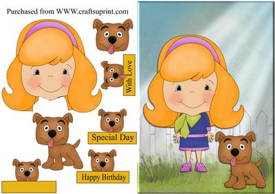 Girland Her Dog
