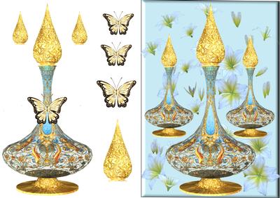 Butterfly Deco Vase