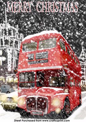 Christmas Route Master Bus