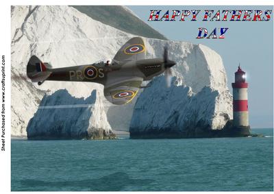 Fathers Day Spitfire A4