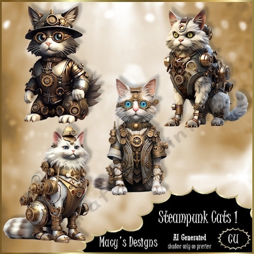 Steampunk Cats 1