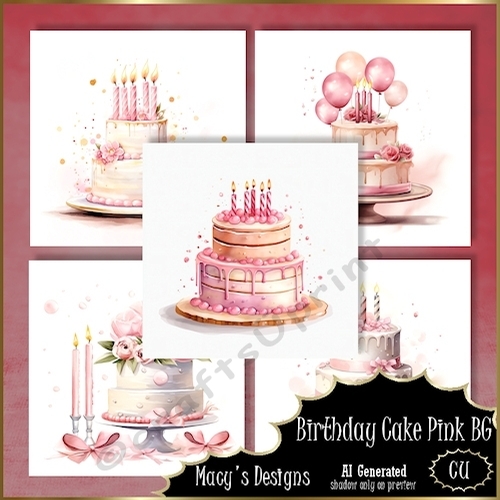 Birthday Cake Pink BG