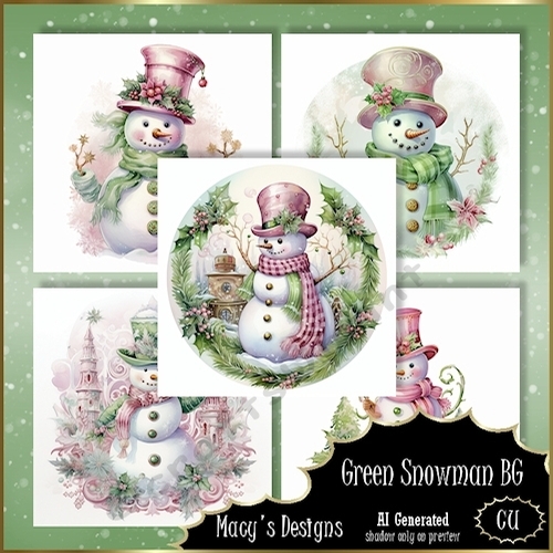 Green Snowman BG