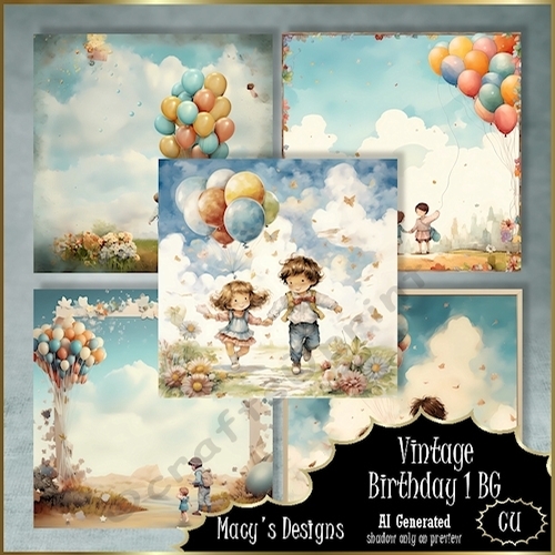 Vintage Birthday 1 BG