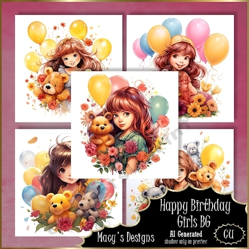 Happy Birthday Girls BG