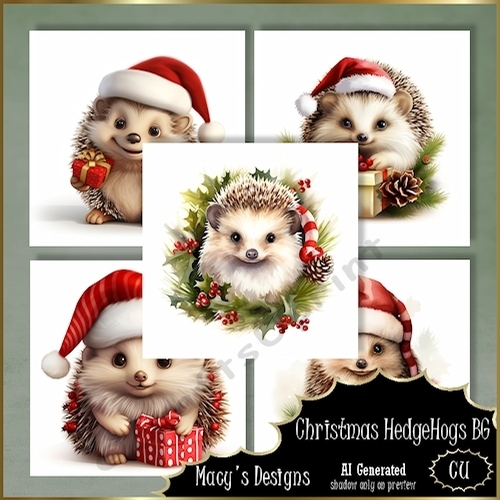 Christmas HedgeHogs BG