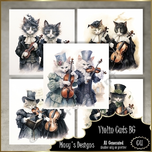 Violin Cats BG