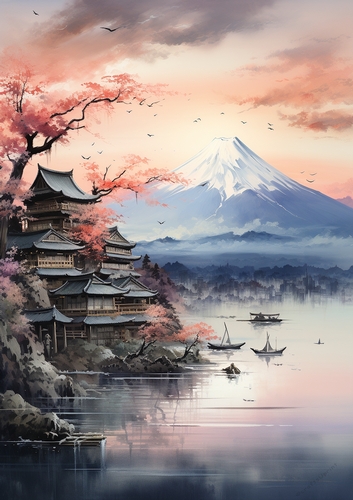 A4 Japanese Village 1