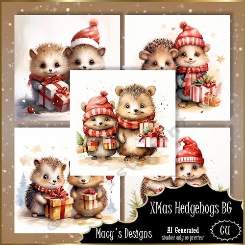 XMas Hedgehogs BG