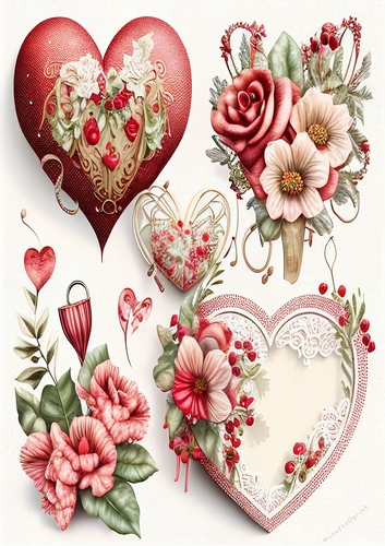 A4 - Valentine Clipart 2