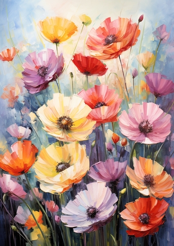 A4 - Colorful Flowers 1
