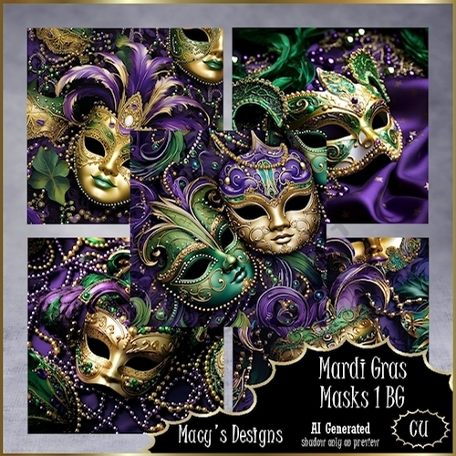 Mardi Gras Masks 1 BG