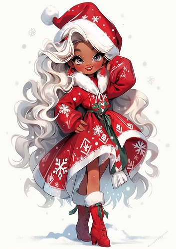 A4 - Christmas girl 2