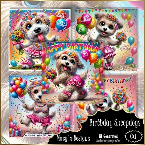 Birthday Sheepdogs
