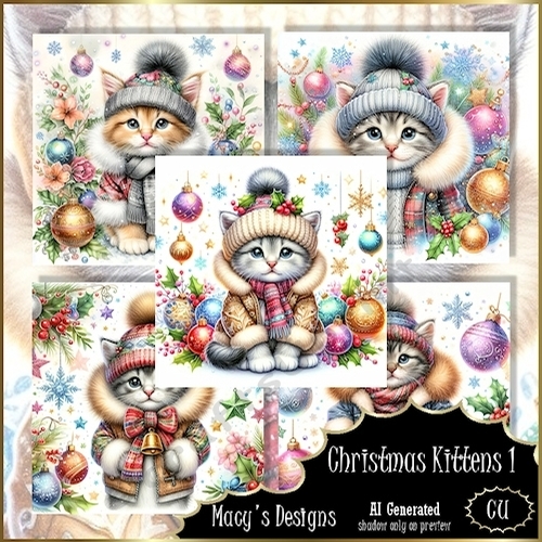 Christmas Kittens 1