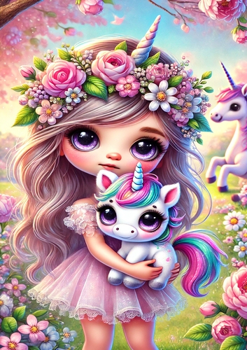 A4 - Unicorn Girl