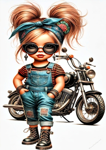 A4 - Biker Girl