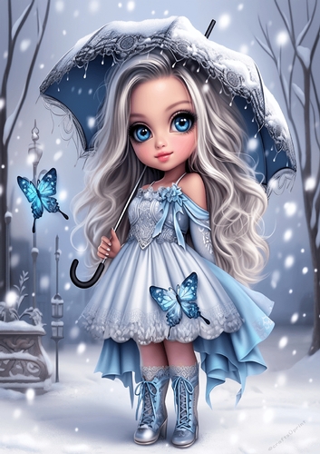 A4 - Bleu Girl