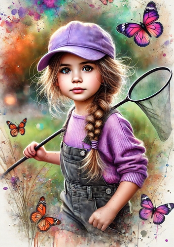 A4 - Butterfly Girl 1