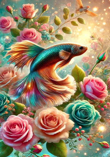 A4 - Fighting Fish