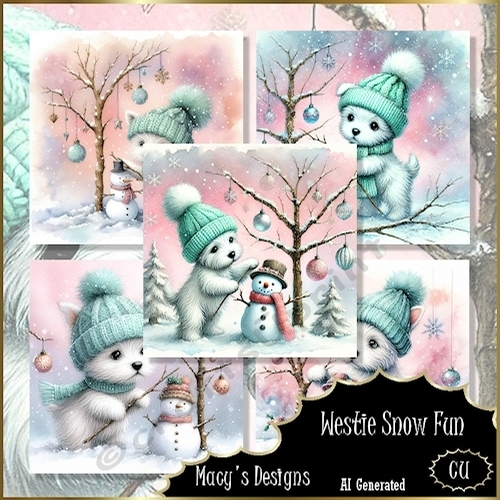 Westie Snow Fun