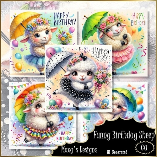 Funny Birthday Sheep