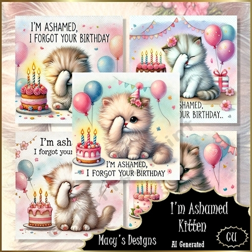 I Am Ashamed Kitten