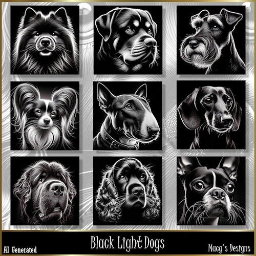 Black Light Dogs