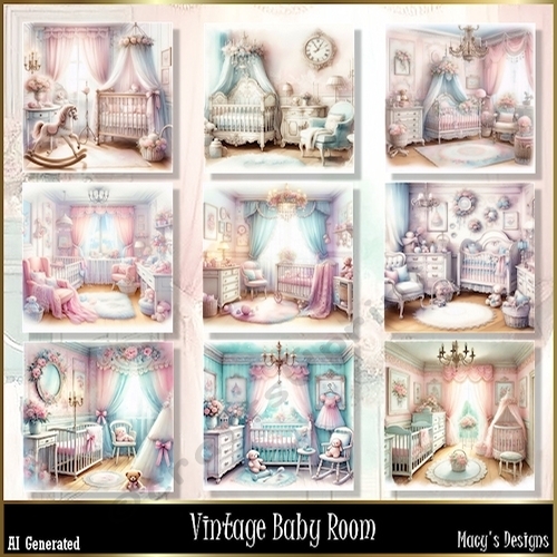 Vintage baby Room