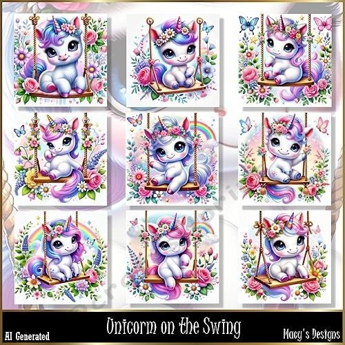 Unicorn on the Swing