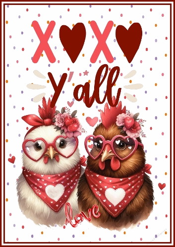 Valentine Chickens
