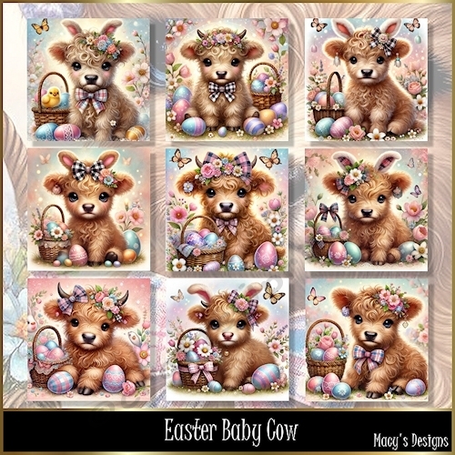Easter Baby Cow 