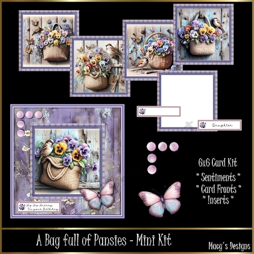 A Bag full of Pansies - Mini Kit